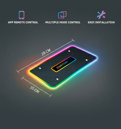 Custom name couple car mat