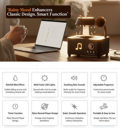 Retro Rainfall Aroma Humidifier
