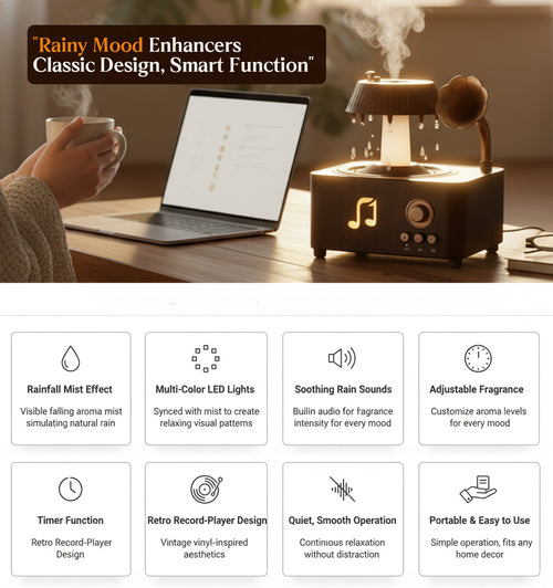 Retro Rainfall Aroma Humidifier
