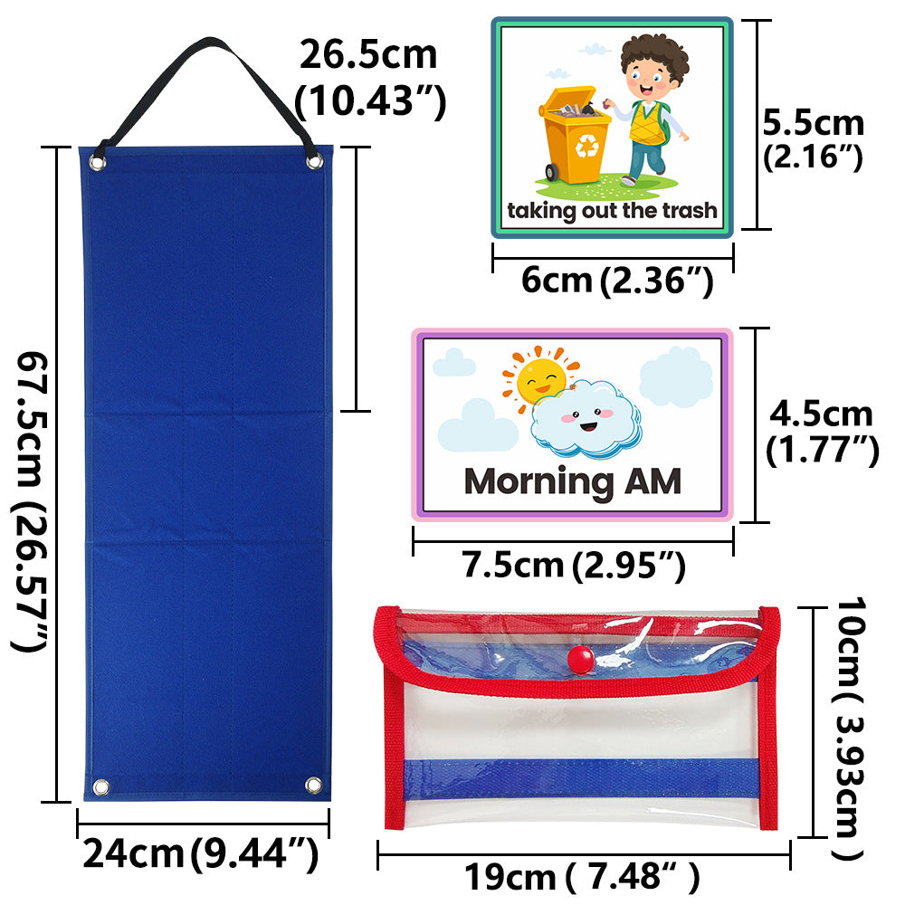 (Surprise Free Gifts) [e] Children Visual Focus Sechdule Board