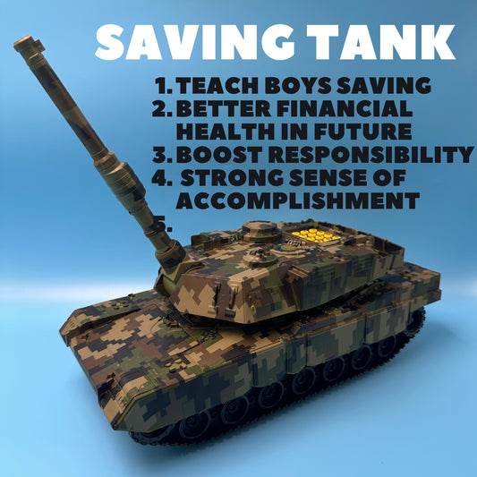 PlanPio™ Saving Tank for Children Piggy Bank (Strong Scientific Evidence shows benefits)