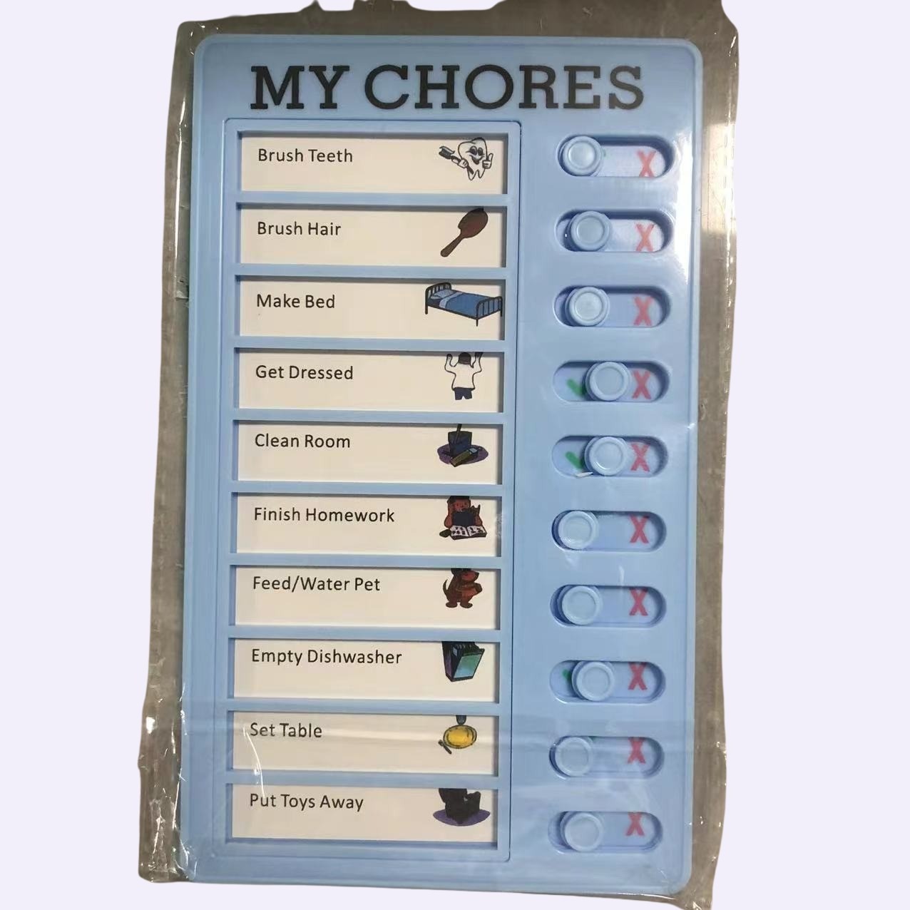 (Free Gifts) [c] Children Chores / to do List Charts (Every chart includes 20 white cards for writing his/her own tasks & 1 default color task card)