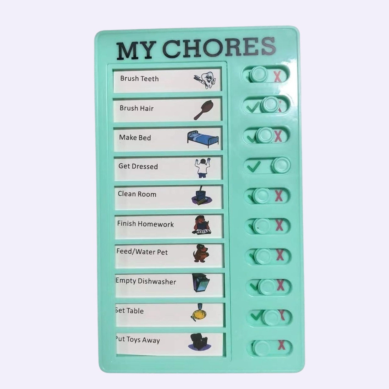 (Free Gifts) [c] Children Chores / to do List Charts (Every chart includes 20 white cards for writing his/her own tasks & 1 default color task card)