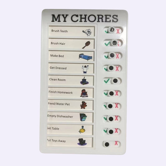 (Free Gifts) [c] Children Chores / to do List Charts (Every chart includes 20 white cards for writing his/her own tasks & 1 default color task card)