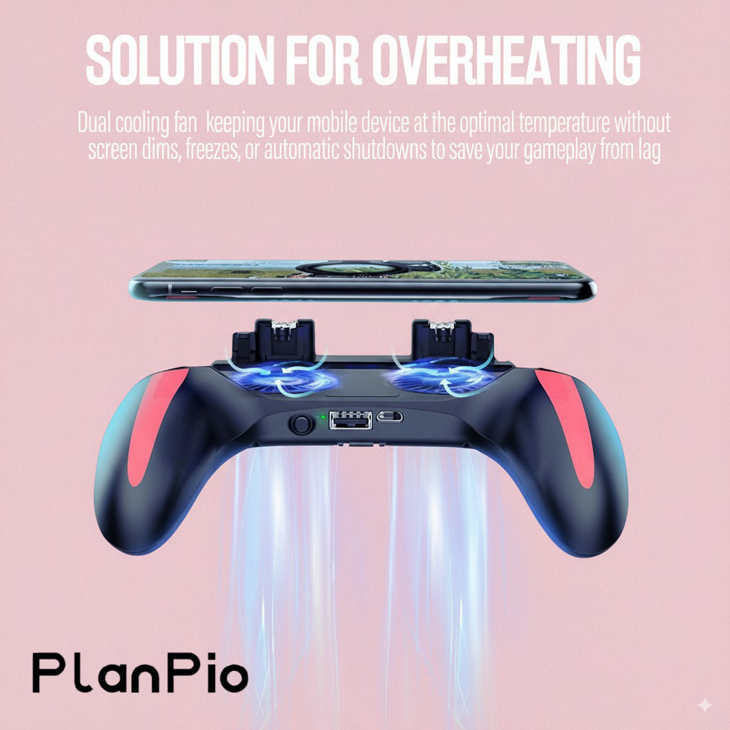 PlanPio™ Pro FPS Gaming Grip/Game Pad for Call of Duty/PUBG/Fortnite (4.7-7" Android & iOS Phone)