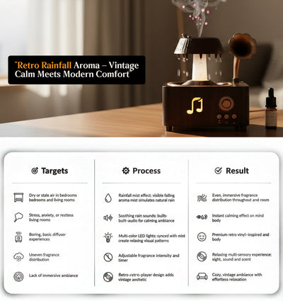 Retro Rainfall Aroma Humidifier