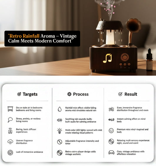 Retro Rainfall Aroma Humidifier