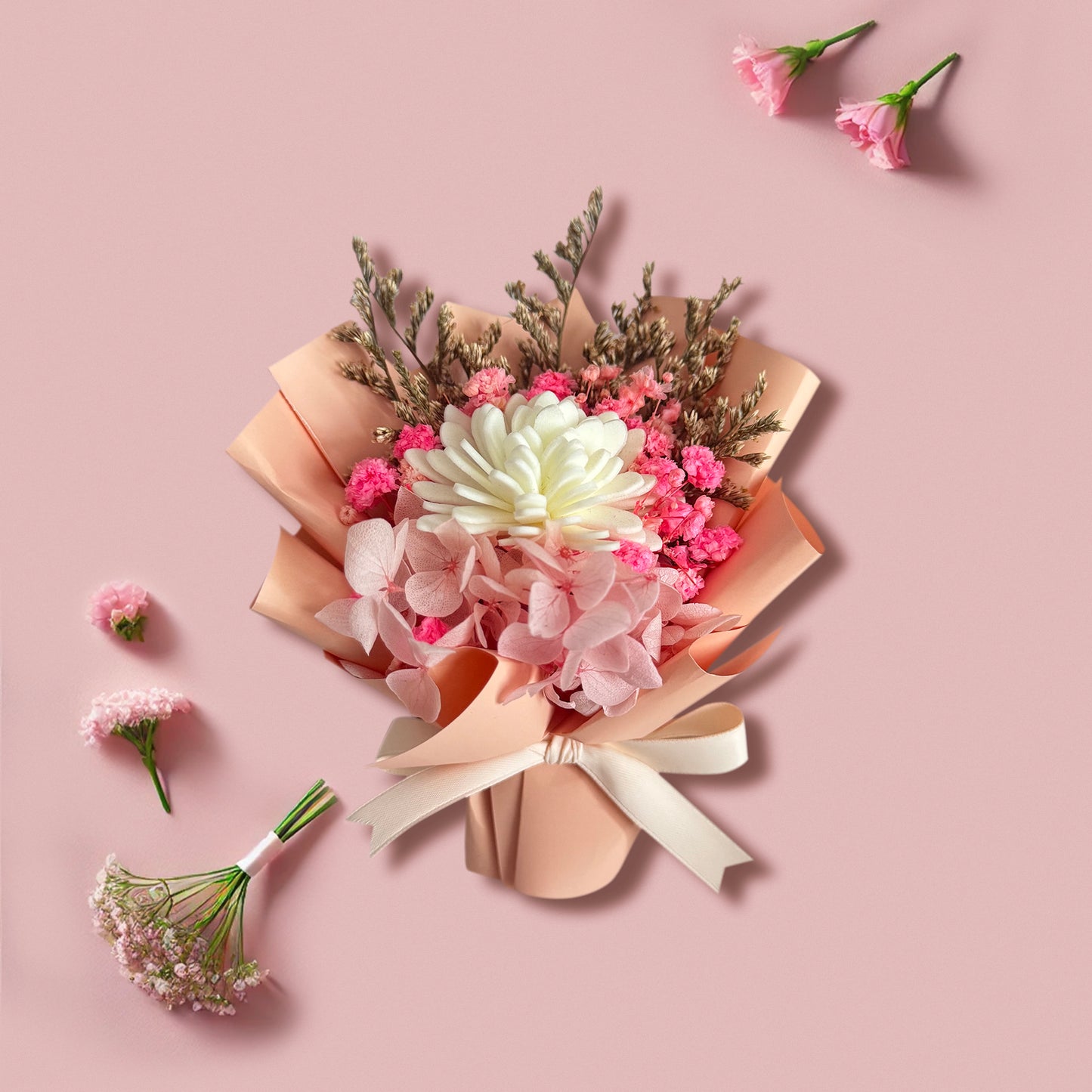 PlanPio™ Handmade Mini Bouquets for Car (Best Gift)