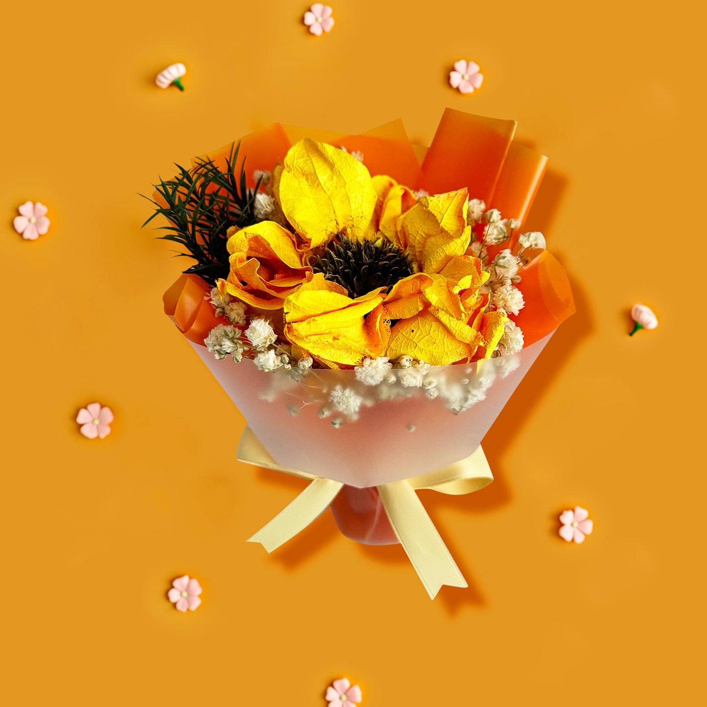 PlanPio™ Handmade Mini Bouquets for Car (Best Gift)