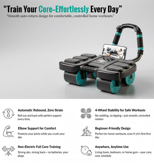 Ab Rebound Roller With Auto Return