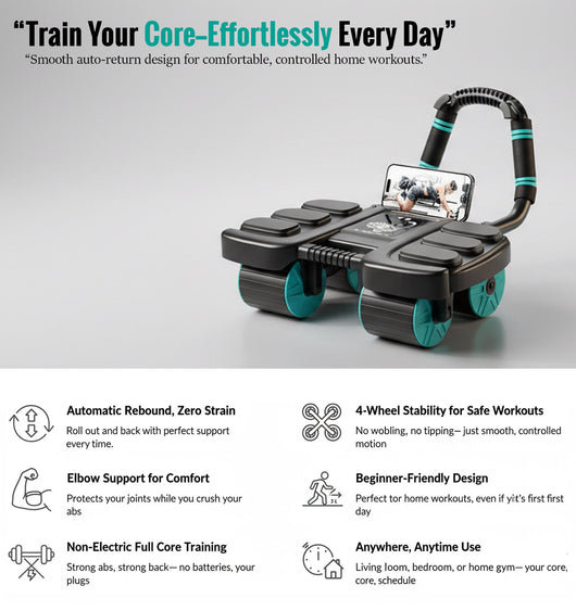 Ab Rebound Roller With Auto Return
