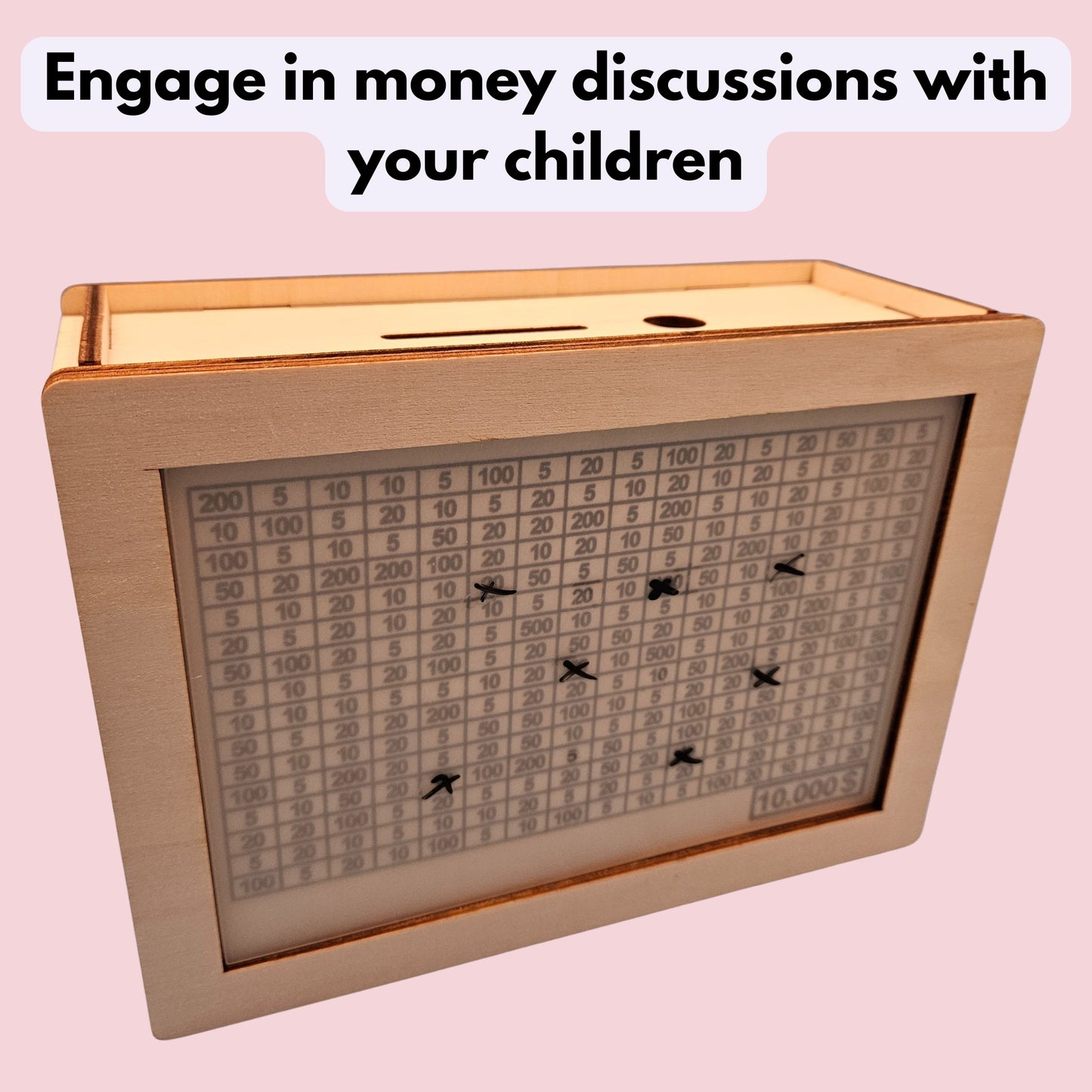 PlanPio™ Off-White Saving Box $ Symbol (Transform Your Children Future Life)