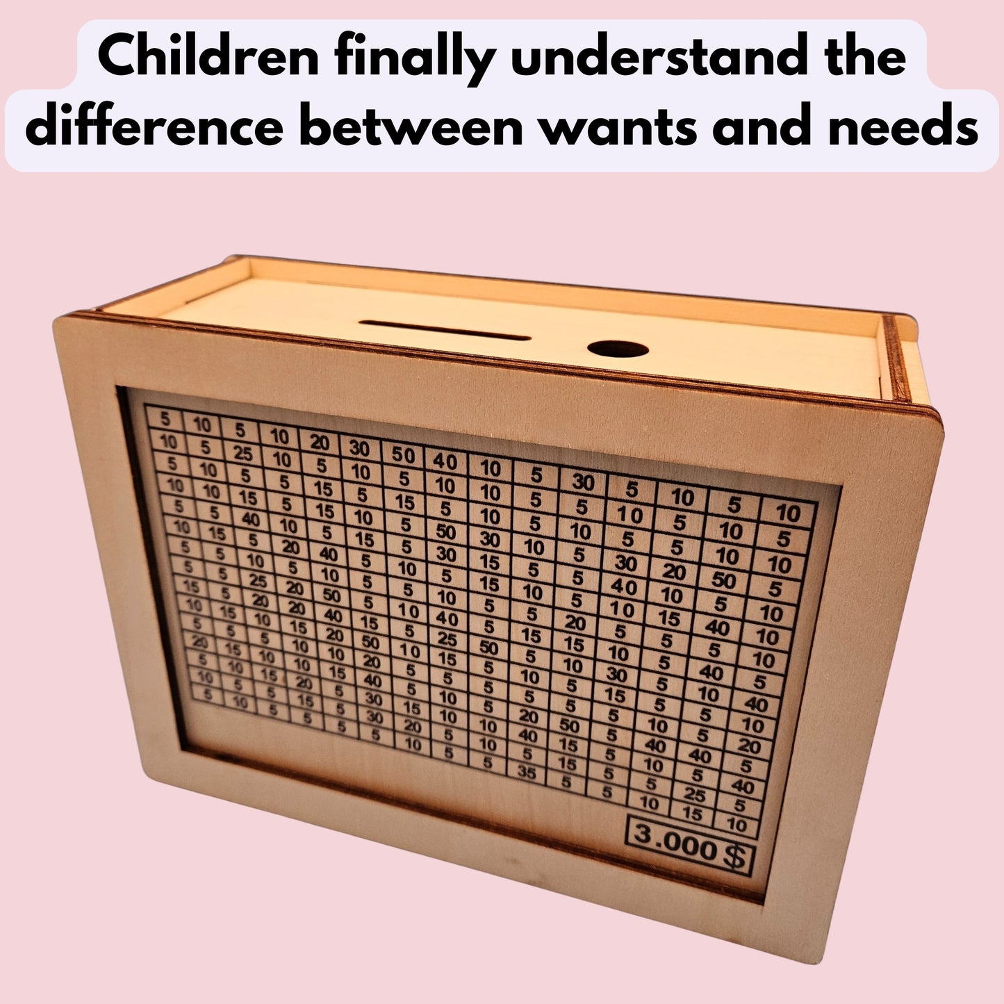 PlanPio™ Off-White Saving Box $ Symbol (Transform Your Children Future Life)