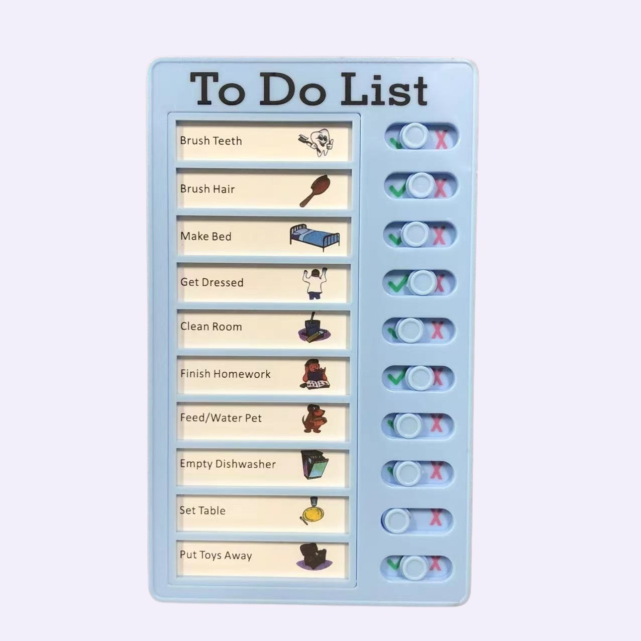 (Free Gifts) [c] Children Chores / to do List Charts (Every chart includes 20 white cards for writing his/her own tasks & 1 default color task card)
