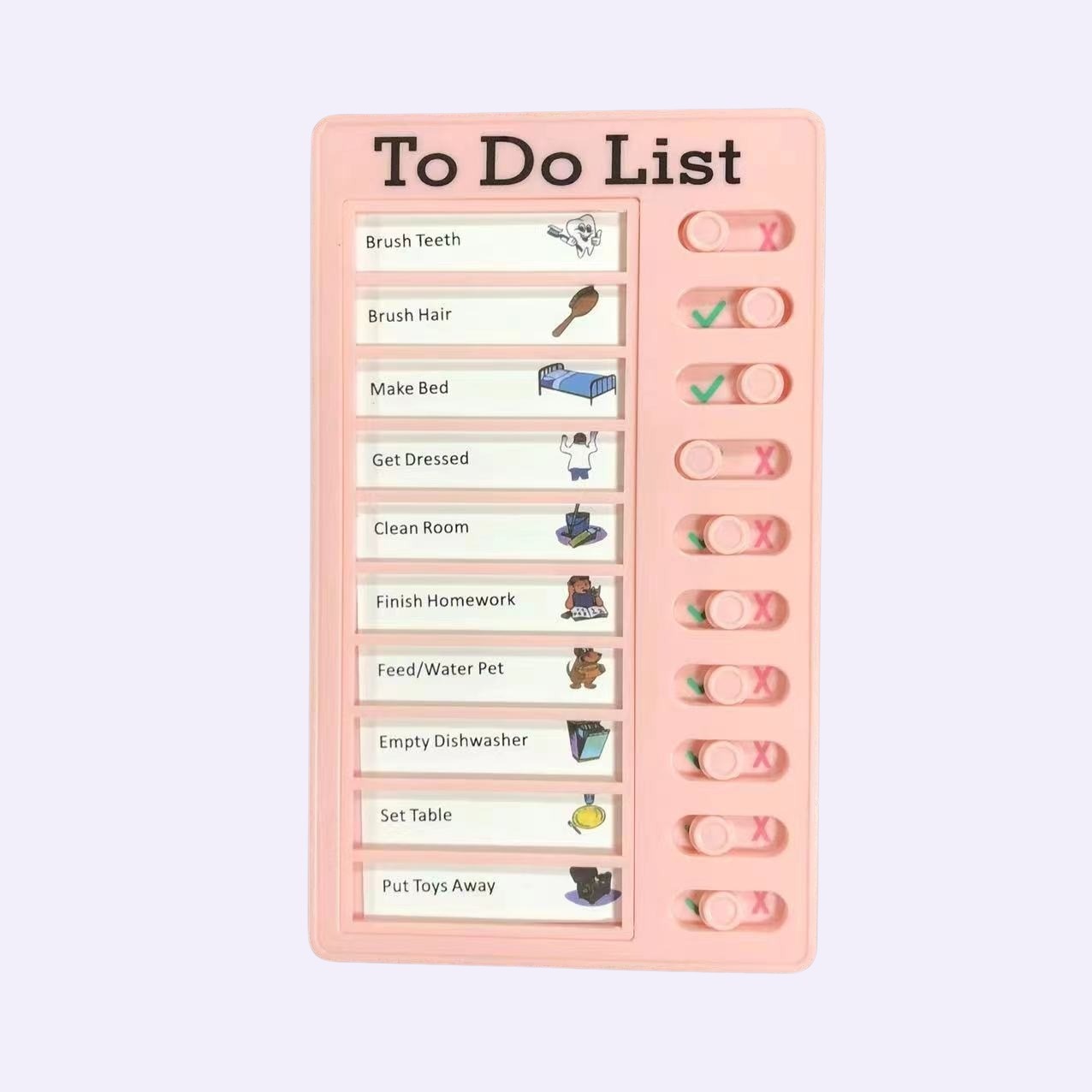 (Free Gifts) [c] Children Chores / to do List Charts (Every chart includes 20 white cards for writing his/her own tasks & 1 default color task card)